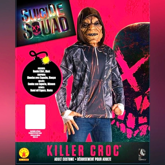 Rubie's Costume Co Mens Suicide Squad Killer Croc Costume Kit - Picture 1 of 2